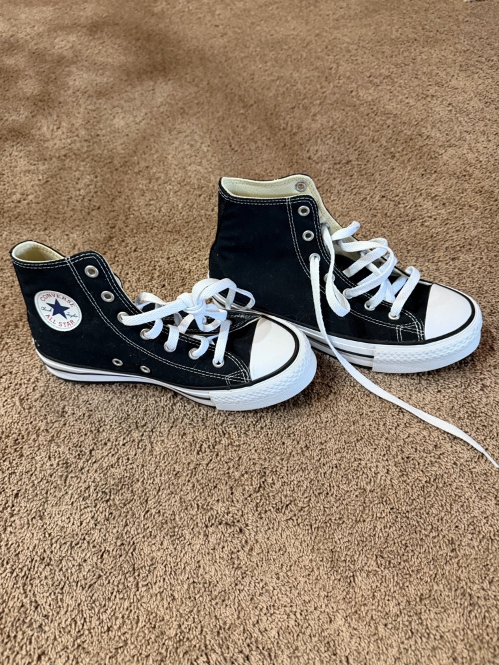 Converse Kids High Top Sneakers - Black & White